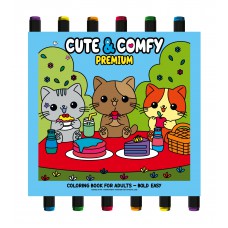 Coleção Cute & Comfy - Premium Edition - Livro De Colorir Adulto