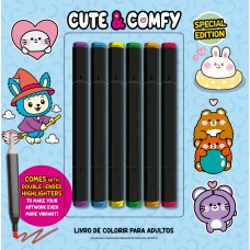 Cute & Comfy Coloring Book For Adults - Special Edition - Livro De Colorir Adulto
