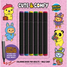 Cute & Comfy Coloring Book For Adults - Special Edition - Livro De Colorir Adulto