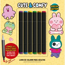 Cute & Comfy Coloring Book For Adults - Special Edition - Livro De Colorir Adulto