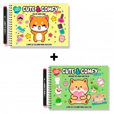 Combo Cute E Comfy Super Special - Kit Com 02 Livros De Colorir