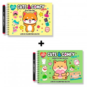 Combo Cute E Comfy Super Special - Kit Com 02 Livros De Colorir