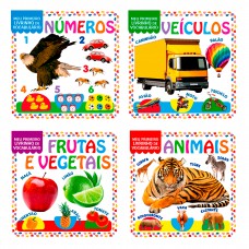 Coleção Meu Primeiro Livrinho De Vocabulário - Kit Com 4 Livrinhos