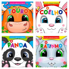 Coleção Animais Fofinhos - Kit Com 4 Livrinhos