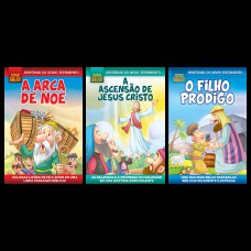 Combo Quadrinhos Bíblicos - Kit Com 3 Quadrinhos