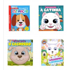 Coleção Infantil Bichinhos De Estimação - Kit Com 4 Livrinhos