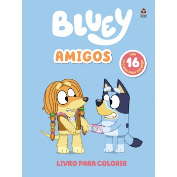 Bluey Livro Para Colorir - Amigos