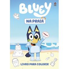 Bluey Na Praia Livro Para Colorir
