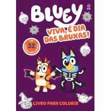 Bluey Eba, é Dia Das Bruxas! Livro Para Colorir
