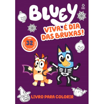 Bluey Eba, é Dia Das Bruxas! Livro Para Colorir
