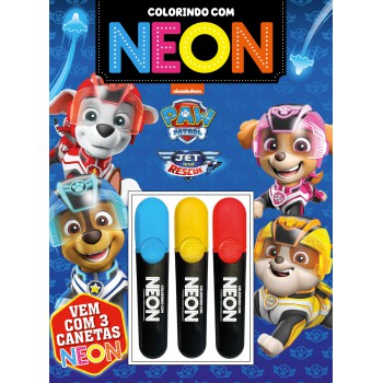 Patrulha Canina Colorindo Com Neon