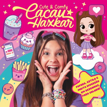Cacau Haxkar Cute & Comfy - Livro De Colorir Para Crianças