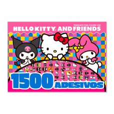 Hello Kitty And Riends Prancheta Para Colorir Com 1500 Adesivos