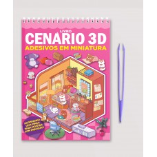 Livro Cenário 3d - Monte Cenários Com Adesivos Em Miniatura