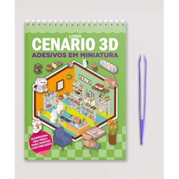 Livro Cenário 3d - Monte Cenários Com Adesivos Em Miniatura
