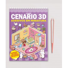 Livro Cenário 3d - Monte Cenários Com Adesivos Em Miniatura