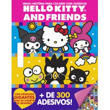 Hello Kitty Megaprancheta Para Colorir Com Adesivos