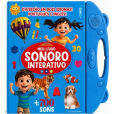 Meu Livro Sonoro Interativo - Português E Inglês - Azul