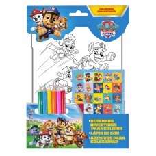 Patrulha Canina Colorindo Com Adesivos