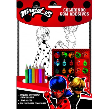 Miraculous Ladybug Colorindo Com Adesivos