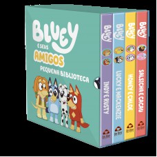 Bluey E Seus Amigos Pequena Biblioteca | Box Com 4 Livrinhos