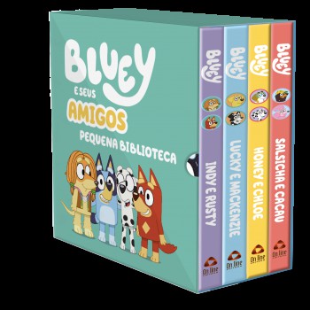 Bluey E Seus Amigos Pequena Biblioteca | Box Com 4 Livrinhos