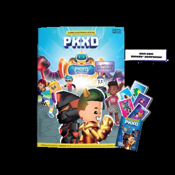 Kit Livro Ilustrado Oficial Pk Xd + 10 Envelopes + Brinde