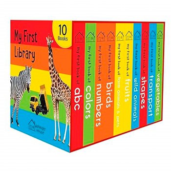 My First Library - Boxset Of 10 Board Books For Kids