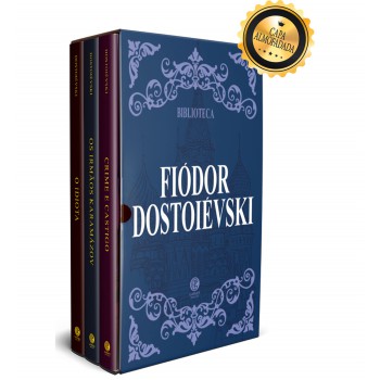 Biblioteca Dostoiévski Volume I - Box Com 3 Livros - Edição De Luxo