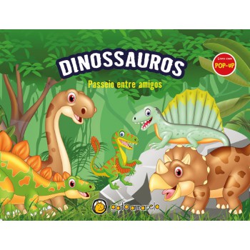 Livro Com Pop-up - Dinossauros - Passeio Entre Amigos