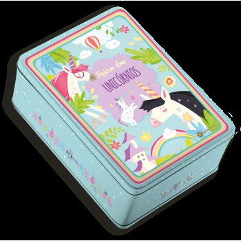 Kit Quebra-cabeças Reino Dos Unic-rnios: Lata - Reino Dos Unic-rnios