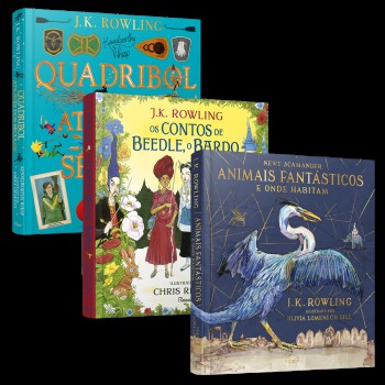 Combo Biblioteca Hogwarts Ilustrado