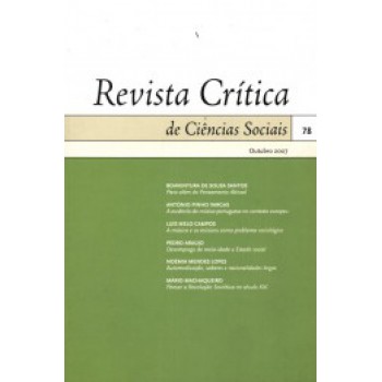 Revista Crítica De Ciências Sociais 