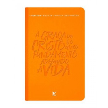 Biblia A Mensagem - Capa Luxo - Laranja