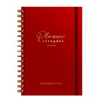 Planner Estações By Viviane Martinello - Vermelho