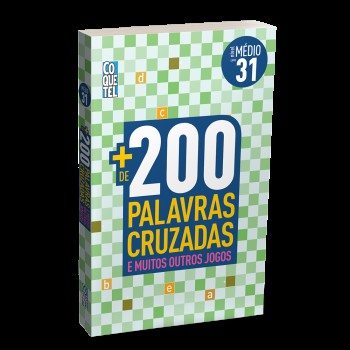 Livro Mais 200 Palavras Cruzadas Nível Médio Ed 31