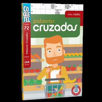 Livro Coquetel Palavras Cruzadas Nível Médio Ed 72