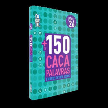 Livro Coquetel Mais 150 Caça Palavras Nível Fácil Ed 26