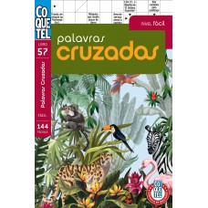 Livro Coquetel Palavras Cruzadas Fácil 57