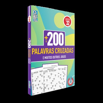 Livro Mais 200 Palavras Cruzadas Nível Médio Ed 32