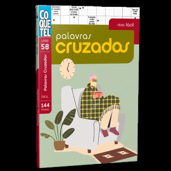 Livro Coquetel Palavras Cruzadas Nível Fácil Ed 58