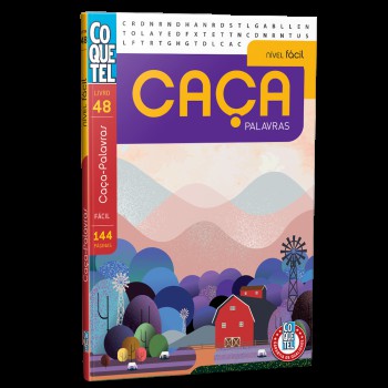 Livro Coquetel Caça-palavras Nível Fácil Ed 48