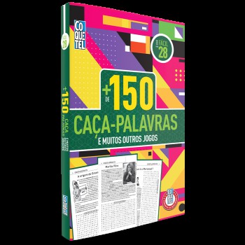 Livro Coquetel Mais 150 Caça-palavras E Muitos Outros Jogos Nível Fácil Ed 28