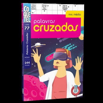 Livro Coquetel Palavras Cruzadas Nível Médio Ed 77