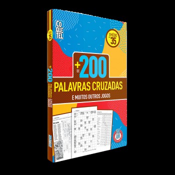 Livro Mais 200 Palavras Cruzadas Nível Médio Ed 35