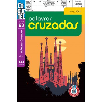 Livro Coquetel Palavras Cruzadas Nível Fácil Ed 63