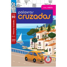 Livro Coquetel Palavras Cruzadas Nível Médio Ed 80