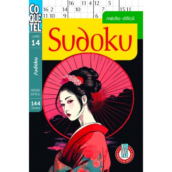 Livro Coquetel Sudoku Médio/difícil 14