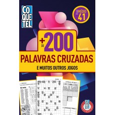 Livro Coquetel Mais De 200 Palavras Cruzadas Médio 41