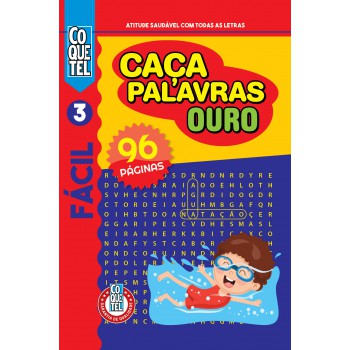 Livro Coquetel Caça-palavras Ouro 3 Livro Coquetel Caça-palavras Ouro 3
